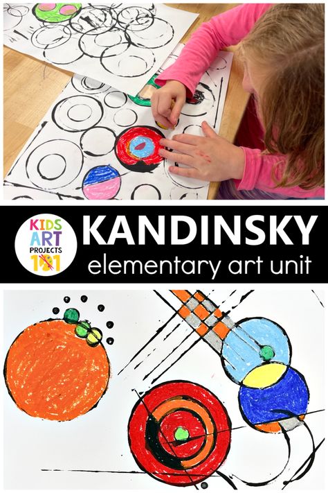 Famous Artist Resources Archives - Kids Art Projects 101 Kandinsky Art Projects For Kids, Kandinsky Art Lesson, Kandinsky Art For Kids, Kandinsky Kids, 2nd Grade Art Projects, Kandinsky For Kids, Famous Artists For Kids, Artist Resources, Fauvism Art