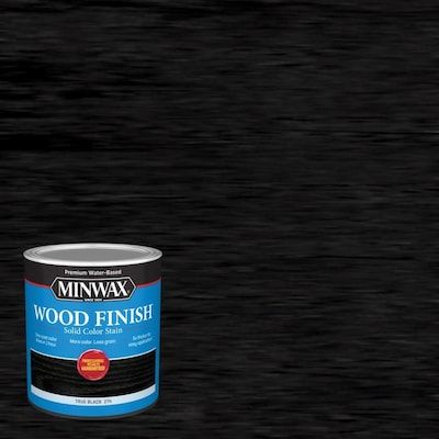 Minwax Wood Finish Water-Based True Black Interior Stain (1-Quart) in the Interior Stains department at Lowes.com Method Soap, Doors And Trim, Interior Wood Stain, Solid Stain Colors, Water Based Wood Stain, Solid Stain, Cabinets Doors, World Of Possibilities, Unfinished Furniture