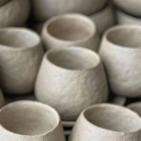 Pinched Pottery on Instagram: "10oz pinched tumblers in sand/cream . . . . . #stoneware #speckledclay #pinchpot #handbuiltpottery #handmademug #handbuilding #ceramiclove #rustic #ceramictumblers #ceramics #tableware #ceramiccup #pinchpots #coilpot #pinchedpottery #handbuiltceramics" Pinched Pottery, Ceramics Tableware, Coil Pots, Ceramic Tumbler, Hand Built Pottery, Pinch Pots, Tumbler Cups, Ceramic Cups, Hand Built