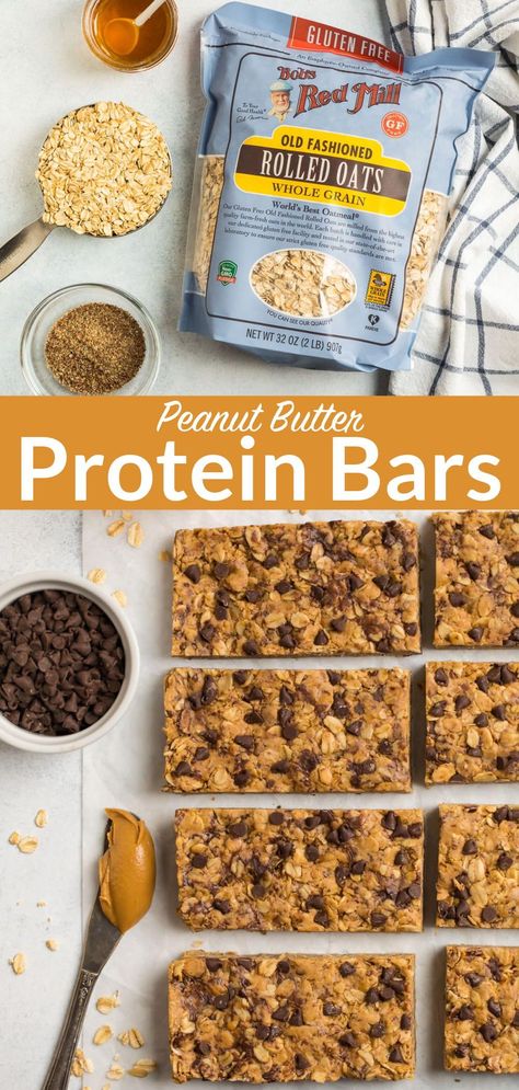 Peanut Butter Cereal Bars, Peanut Butter Cereal, Ella Vegan, Bake Snacks, Oats Peanut Butter, Rich Breakfast, Peanut Butter Protein Bars, Med Diet, Gluten Free Cereal