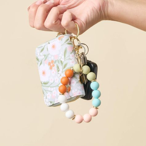 These silicone keychain bracelets are perfect for this summer..soft silicone, sweat proof, and water proof. 🌷 #boutiquegifts #shopallyoops #gradgifts #mothersdaygifts #birthdaygifts Beaded Key Chain, Silicone Keychain, Holding Onto You, Plastic Pouch, Local Gifts, Summer Soft, Free Movement, Boho Beauty, Spring Gifts