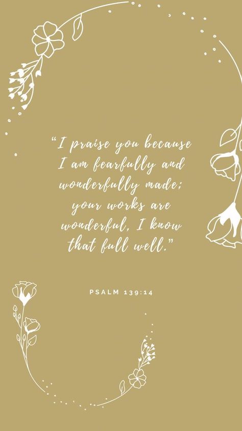 I praise you because I am fearfully and wonderfully made; your works are wonderful, I know that full well. Psalms 139:14 NIV #bible #biblequote #bibleverse #scripture #scriptureoftheday #psalms #praise #lettering #letteringart I Praise You Because I Am Fearfully, You Are Fearfully Made Psalm 139, You Are Beautifully And Wonderfully Made, You Are Wonderfully Made Psalm 139, Psalms 139:14 Wallpaper, You Are Fearfully And Wonderfully Made, Psalms 139:14, Fearfully And Wonderfully Made Wallpaper, I Am Fearfully And Wonderfully Made