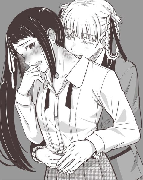 Yuri Comics, Drawing Frames, Yuri Manga, Yumeko Jabami, Yuri Anime, Anime Girlxgirl, Animation Series, Anime Demon, Art Reference