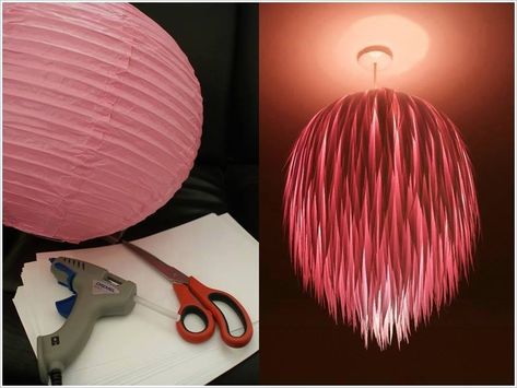 20+ Fabulous DIY Paper Lantern Ideas and Tutorials | www.FabArtDIY.com #Crafts, #Lighting, #HomeDecor Lantern Image, Paper Lanterns Diy, Make A Lamp, Diy Light Fixtures, Lantern Ideas, Fabulous Diy, Diy Chandelier, Paper Lantern, 15 Diy