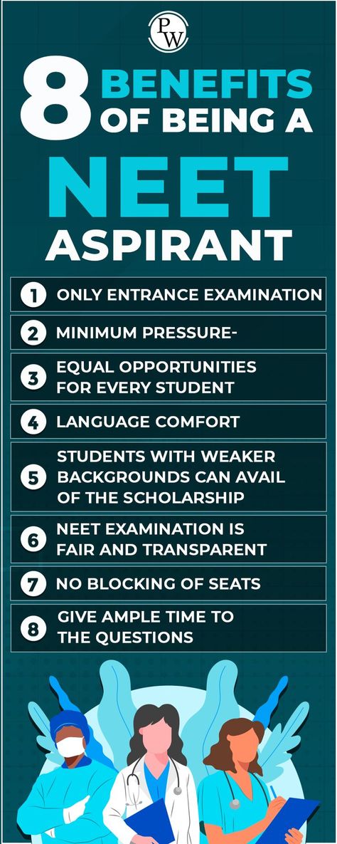 8 Benefits Of Being A Neet Aspirant Neet Aspirant, Neet Exam, Private University, Dream College, School Admissions, Hard Work Pays Off, Equal Opportunity, Secondary Education, Good Grades