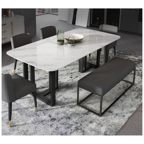 Granite Dining Table Ideas, Granite Top Dining Table, Quartz Dining Table, Dinnig Table, Ideas Comedor, Granite Dining Table, Round Extendable Dining Table, Lift Lobby, Decor Shelves