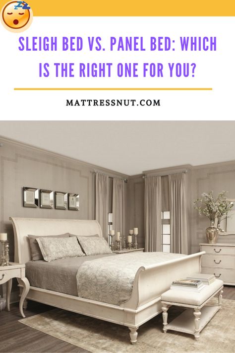 Bedding For Sleigh Bed, Sleigh Bed Ideas, Sleigh Bed Bedroom Ideas, Sleigh Bed Makeover, Black Panel Beds, Wooden Sleigh Bed, Antique Decor Bedroom, Diy Beds, Bed Makeover