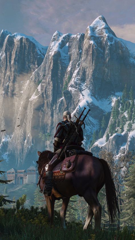 Geralt And Ciri Wallpaper, Witcher 3 Aesthetic, The Witcher 3 Wallpapers, Geralt Of Rivia Fanart, Geralt Of Rivia Witcher 3, The Witcher Wallpapers, Witcher Poster, Witcher Aesthetic, Witcher 4