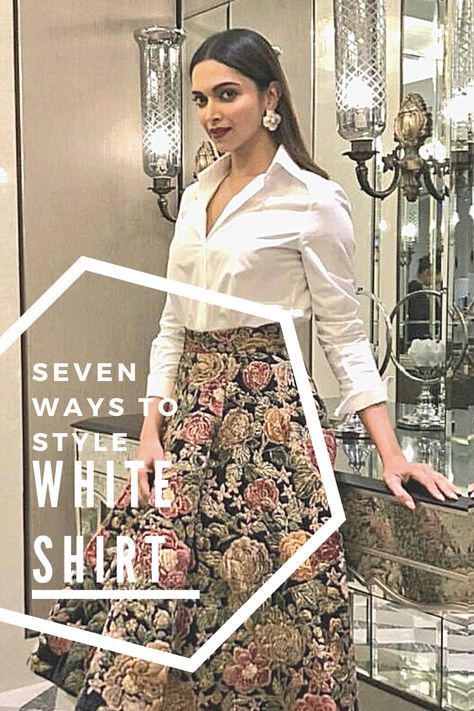 Long Skirt With Shirt Party Wear, White Satin Shirt, Cool Boss, Bengali Culture, White Shirt Outfits, Evening Skirts, Western Look, Saree Dress, Satin Shirt