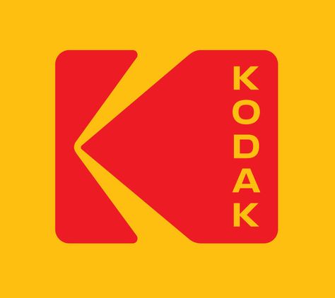 The new logo returns to a variation of the red and yellow marque originally used by Kodak during the 1970s and 1980s. Kodak Branding, Kodak Logo, Red And Yellow Logo, 80s Logo, Logos Vintage, Logos Retro, Typographic Logo Design, Cap Art, Wallpaper Retro