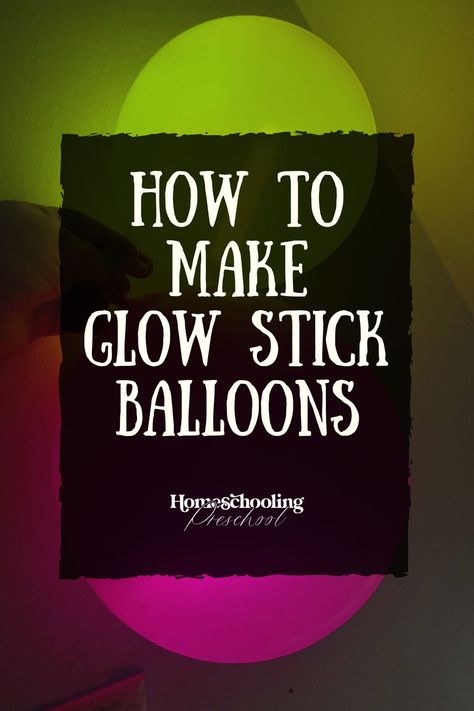 Glowing balloons Glow Sticks In Balloons, Glow Stick Party Decorations, Diy Light Up Balloons, Glow Birthday Party Ideas For Kids, Glowstick Ideas, Glow Birthday Party Ideas, Glow Balloons, Glow Stick Balloons, Glow In Dark Paint