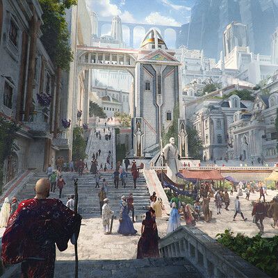 ArtStation - The Royal Palace - The Agriont, Marvin Hillmann Magicpunk City, The Will Of The Many, Palace Concept Art, The Blade Itself, Joe Abercrombie, Fantasy Architecture, Fantasy Book Series, The Royal Palace, D D Maps