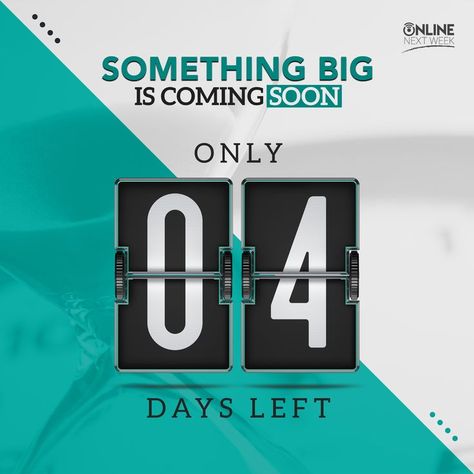 Only four days left! 🥳 Stay tuned!😎 4 Days Left, Cafe Posters, 2 Days Left, Business Stationary, Creative Advertising Design, We Are Coming, Film Poster Design, Flyer Design Inspiration, Stationary Design