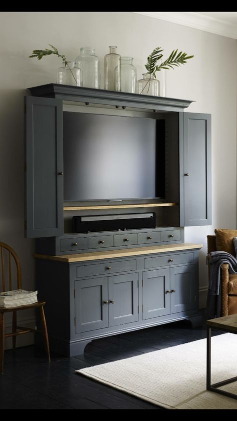 Tv Dresser, Dresser Shelves, Hidden Tv, Extra Shelf, Dresser Storage, Media Cabinet, Large Drawers, Bifold Doors, Tv Room