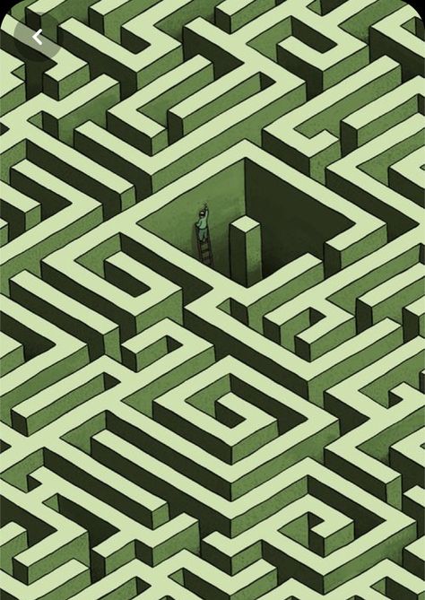 Labyrinth Maze, Maze Design, Isometric Drawing, Gig Poster, Isometric Art, Isometric Design, Sunflower Wallpaper, Mural Art, Op Art