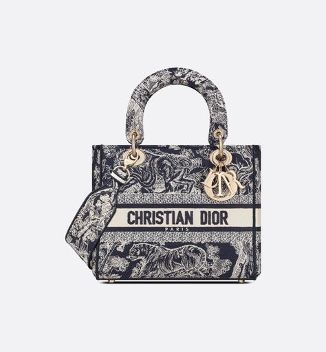 Medium Lady D-Lite Bag Blue Toile de Jouy Reverse Embroidery - Bags - Women's Fashion | DIOR Lady D Lite Bag, Black Toile, Plan Paris, Christian Dior Paris, Blue Toile, Bag Women Fashion, Embroidery Bags, Raf Simons, John Galliano