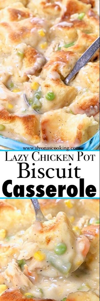 Biscuit Chicken Pot Pie Casserole, Chicken Biscuit Casserole, Biscuit Chicken Pot Pie, Biscuit Casserole, Pot Pie Casserole, Biscuits Casserole, Chicken Pot Pie Casserole, Casserole Easy, Homemade Gravy