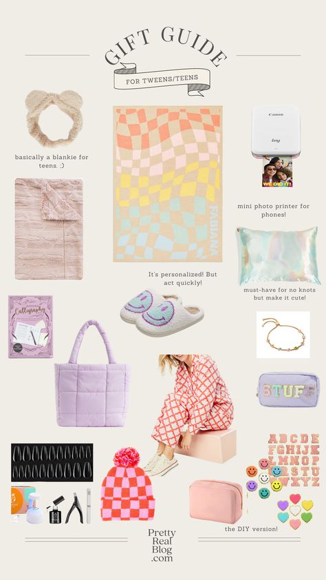 Your teen/tween will love these fun preppy gifts starting at just $8! Gifts For 9 Year Girl, Gifts For Preteens, Gifts For 12 Year Girl, Preppy Teen, Birthday Gifts For Girls 10-12, Gift Ideas Cheap, Teen Birthday Gifts, Teen Gift Ideas, Teen Gifts