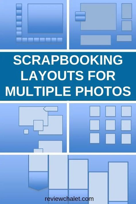 5 Scrapbooking Layouts For Multiple Photos - Scrapbook Layouts Multiple Pictures, Simple Scrapbooking Layouts, Multi Photo Scrapbook Layouts, Scrapbook Multiple Photos, 8x8 Scrapbook Layouts, Multi Photo Layouts, Family Layout, Anniversary Scrapbook, Scrapbook Design Layout