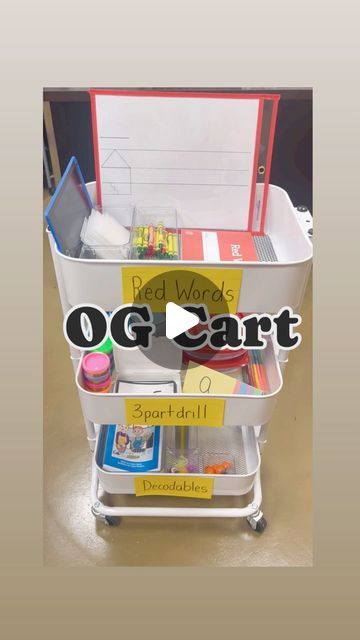 Orton Gillingham Sand Tray Ideas, Intervention Group Organization, Small Group Materials Organization, Orrin Gillingham Organization, Intervention Classroom Setup, Imse Orton Gillingham Kindergarten, Imse Orton Gillingham, Organizing Intervention Materials, Orton Gillingham Kindergarten