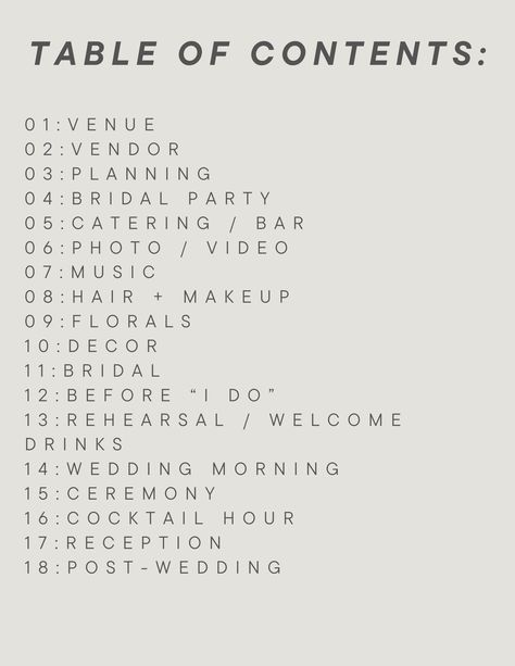 Saying "I do" shouldn't feel overwhelming!  This comprehensive wedding planning checklist is designed to help you navigate the excitement (and occasional stress) of planning your dream wedding. As a wedding pro and 2024 bride who's walked the journey myself,  I created this checklist to go beyond the typical timeline and offer a category-based approach that tackles everything from venue selection to day-of details. Ditch the generic to-do lists - get organized and say yes to stress-free planning! This listing is for a fully customizable digital download, so you can print it, edit it, and tailor it perfectly to your needs. No physical products will be shipped.   


.#WeddingPlanning #BrideToBe #WeddingInspiration #EventPlanning #DreamWedding Wedding Cheat Sheets, Wedding Party List Template, Wedding Priorities List, Things To Plan For A Wedding, Type A Bride, Wedding Binder Table Of Contents, Wedding With No Bridal Party, Wedding To Do, Bride To Do List