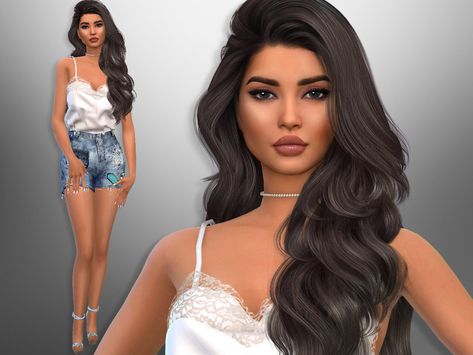 Sims 4 Cc Brunette Hair, Sims 4 Cc Hair Female The Sims Resource, Sims 4 Hair Styles, Sims 4 Cc Hair Sims Resource, Sims 4 Cc Avatar, Sims 4cc Hair Female, Sims Female Hair, Sims 4 Celebrities, Sims Resource Hair