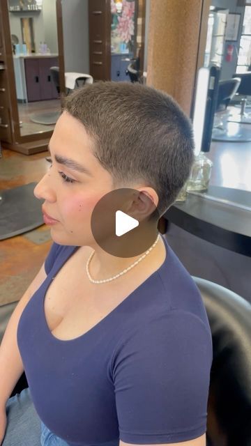 Styling A Buzzcut, Very Short Pixie, Womens Buzzcut, Grown Out Buzzcut Women, Women Buzzcut, Female Buzzcut, Buzzcut Women, Pixie Buzz Cut, Short Buzzed Hair