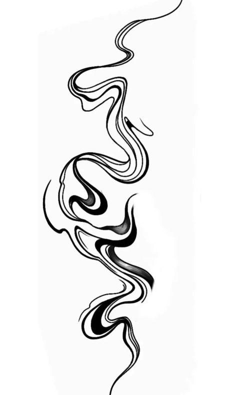 Void Tattoo, Swirly Tattoo, Swirl Tattoo, Shoulder Sleeve Tattoos, Abstract Art Tattoo, Organic Tattoo, Abstract Tattoo Designs, Flow Art, Tasteful Tattoos