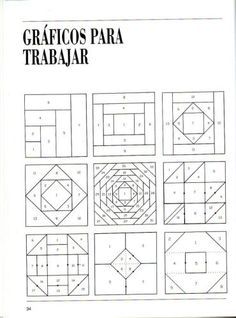 PATCHWORK: curso rápido « Variasmanualidades's Blog                                                                                                                                                                                 Más Vintage Nakışlar, Paper Quilt, Quilt Square Patterns, Paper Pieced Quilt, Barn Quilt Patterns, Crazy Patchwork, Patchwork Quilt Patterns, Paper Piecing Quilts, Paper Piecing Patterns