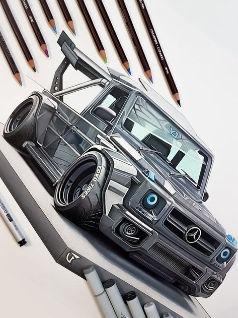 Mercedes gwagon F1 - @mr.falconi - Draw to Drive | Car drawings, Futuristic cars, Concept car design Tacoma Interior Mods, Tacoma Interior, 2022 Toyota Tacoma, Futuristic Cars Concept, Mobil Rc, Motor Mobil, Car Drawing, Cool Car Drawings, Foose