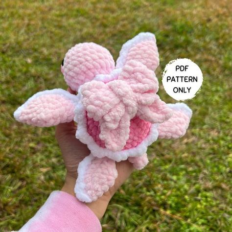 Mini Bow Turtle Crochet Pattern Valentines Day Pattern PDF Ribbon Turtle Download Beginner Friendly Amigurumi Stuffed Animal Coquette Crochet toys patterns free amigurumi #crochettoyspatternsfreeamigurumi #crochet #crochettoy #crochetpattern #crochetpatterns 1.89 Crochet Pattern Velvet Yarn, Pink Crochet Animals, 5 Below Finds, Cute Free Crochet Patterns, Turtle Crochet Pattern Free, Free Animal Crochet Patterns, One Skein Crochet Projects, Cute Crochet Animals, Mini Crochet Animals