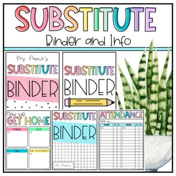 Help substitutes ease into the day with this bright and easy to use EDITABLE substitute binder. Included you will find a variety of sub binder covers and editable sheets that will help covey important info, lesson plans and schedules. Easily print and write your plans on the templates provided or type in PowerPoint to customize! IMPORTANT: You will need PowerPoint to use this sub binder resource. You can edit text fields BUT the layout and titles are not editable.SUBSTITUTE TEACHER BINDER TEMPLA Sub Binder Must Haves, Substitute Binder Freebie, Substitute Binder Ideas, Substitute Teacher Ideas, Student Teaching Binder, Teacher Binder Printables Free, Substitute Teacher Binder, Teacher Binder Organization, Sub Binder