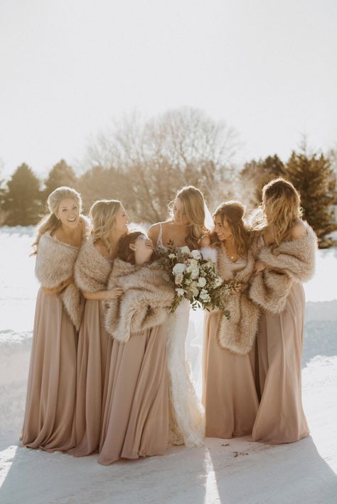 minnesota north dakota fargo winter wedding photography boho photographer magical Winter Wedding Outdoor Photos, Winter Wedding Bridesmaid Dresses, Tan Bridesmaids, Chocolate Bridesmaid Dresses, Tan Bridesmaid Dresses, Winter Wedding Photography, Winter Wedding Bridesmaids, Winter Bridesmaids, Winter Bridesmaid Dresses