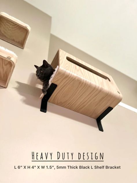 Wall Hidden Box _ Hide Out for Cats _ Cat Shelf _ Cat Hammock _ Cat Perch _ Cat House _ Wall Cat Bed - Etsy Cat Hiding Places, Wall Cat Bed, Cat Shelf, Cat Perch, Play Furniture, Cat Hammock, Cat Shelves, Wall Bed, House Wall