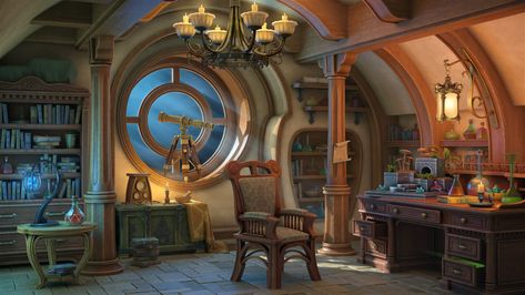 Alchemy Room, Interior Concept Art, S Pictures, Baba Jaga, Fantasy Rooms, The Alchemist, Hobbit House, Fantasy House, Fantasy Setting