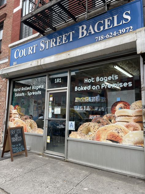 The Truth Behind The Court Street Bagels Saga — NYC Bagel Tours New York Bagel Shop, Bagel Shop Design, Bagel Shop Aesthetic, Russ And Daughters Nyc, New York Bagels, Bagel Cafe, Russ And Daughters, New York Bagel, Bagel Shop