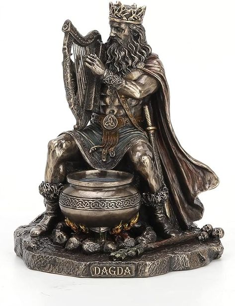 Amazon.com: Veronese Design 7 1/4" Tall Celtic God Dagda Druid King of Tuatha De Danann Cold Cast Bronzed Resin Sculpture : Home & Kitchen Dagda Celtic God Art, Dagda Celtic God, Celtic Gods, Resin Sculpture, Fantasy Monster, God Art, Bronze Sculpture, Dream Life, Home Kitchen