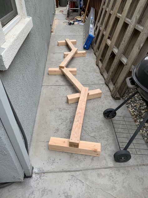 DIY balance beam Outdoor Balance Beam Diy, Diy Outdoor Balance Beam, Balance Beam Diy, Outdoor Balance Beam, Homemade Balance Beam, Diy Balance Beam Toddler, Diy Balance Beam, Montessori Balance Beam, Toddler Balance Beam