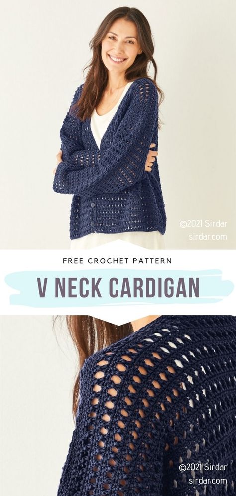 Spring Crochet Cardigan, Weekend Crochet Projects Free, Free Ladies Crochet Patterns, Crochet Summer Cardigan Free, Crochet Cotton Cardigan Pattern Free, Crochet Summer Clothing, Crochet With Super Fine Yarn, Crochet Open Cardigan, Crocheted Cardigan Pattern