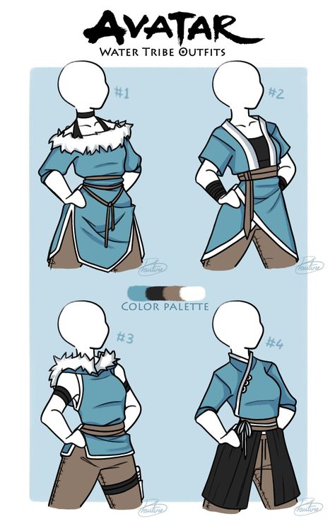 الفن الرقمي, Avatar Fan Art, Avatar The Last Airbender Art, Avatar Characters, Drawing Anime Clothes, Dessin Adorable, Fashion Design Drawings, Drawing Clothes, 판타지 아트