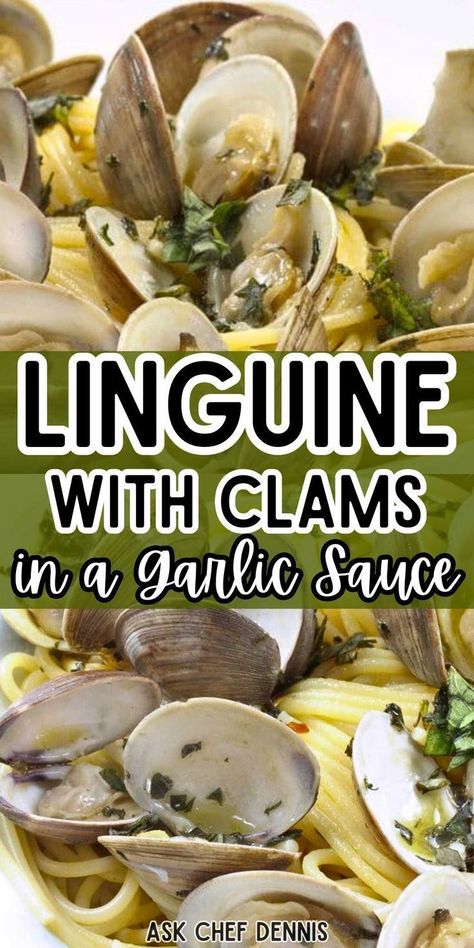 This chef-approved linguine with clams is a restaurant-style dish that easily transforms your dinner into a homemade masterpiece. This seafood dish is a delicious main meal and doubles as a quick and simple appetizer or side. With an array of seafood flavors, it's the perfect choice for a tasty and fuss-free dinner. Clam Pasta Recipe, Linguine With Clams, Linguine And Clams, Shrimp Pasta Recipes Easy, Clam Pasta, Seafood Dish Recipes, Simple Appetizer, Linguine Recipes, Seafood Pasta Recipes