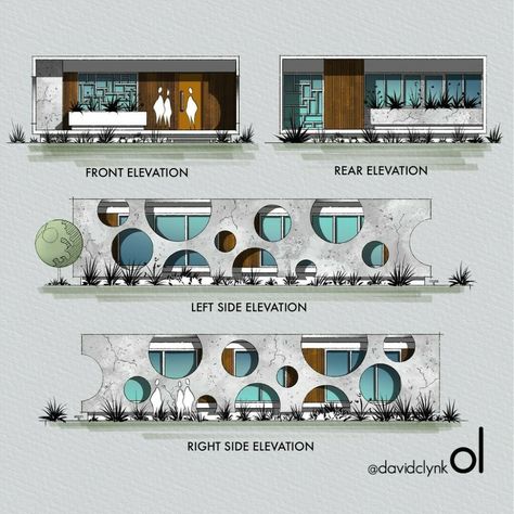 Interior Design Sketchbook, Architecture Design Presentation, Class Inspiration, Architecture Blueprints, Bubble House, Concept Models Architecture, Interior Design Renderings, Architecture Portfolio Design, Interior Architecture Drawing