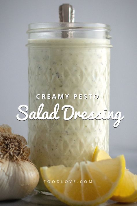 Creamy Pesto Vinaigrette Dressing, Pesto Ceaser Dressing, Creamy Pesto Salad Dressing, Pesto Salad Dressing, Creamy Pesto Dressing, Old Spaghetti Factory, Chocolate Covered Banana Bites, Chocolate Avocado Brownies, Spaghetti Factory