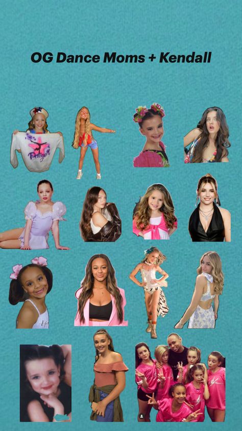 Maddie Ziegler, McKenzie Ziegler, Nia Sioux, Kendall, Chloe Lukasiak, Paige and Brooke Hyland Og Dance Moms, Kendall Dance Moms, Dance Moms Kendall, Dance Moms Season 8, Dance Moms Season, Season 8, Dance Moms, Dance Mums