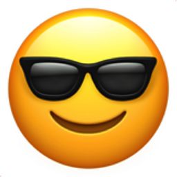 (Funny Emoji) view emoji 820 smileys people smiling face with sunglasses Smiley, Sunglasses, Yellow