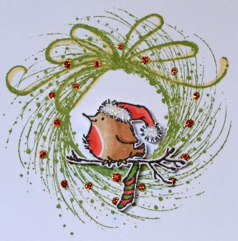 I love this little guy!! Black Christmas Cards, Painted Christmas Cards, September Challenge, Cards Masculine, Black Cards, Penny Black Cards, Stamped Christmas Cards, Owl Punch, Penny Black Stamps