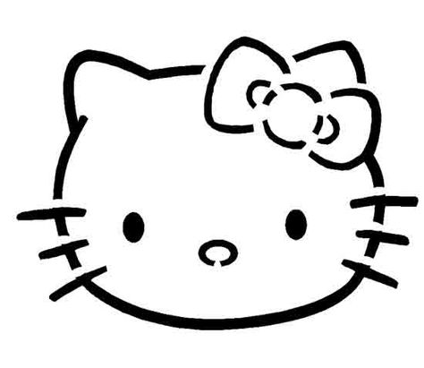 Hello Kitty by Katie B. | 49 Free Templates For the Coolest Jack-O'Lantern on the Block | POPSUGAR Tech Cat Pumpkin Stencil, Stencils Ideas, Kitty Pumpkin, Pumpkin Stencils Free, Halloween Pumpkin Stencils, Hello Kitty Pumpkin, Lantern Template, Halloween Stencils, Street Coffee