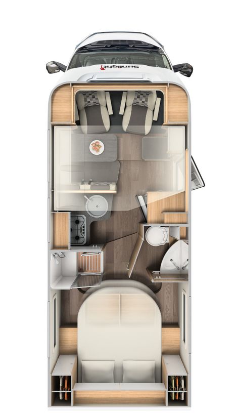 Van Layout, Travel Trailer Floor Plans, Camper Vintage, Interior Boho, Vintage Camper Remodel, Kombi Home, Van Conversion Interior, Campervan Life, Build A Camper Van