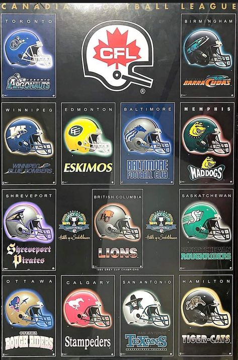 Nfl Commanders, World Football League, 32 Nfl Teams, Pro Football Teams, Grey Cup, Canadian Football League, Canadian Football, Nfl Championships, Football Team Logos