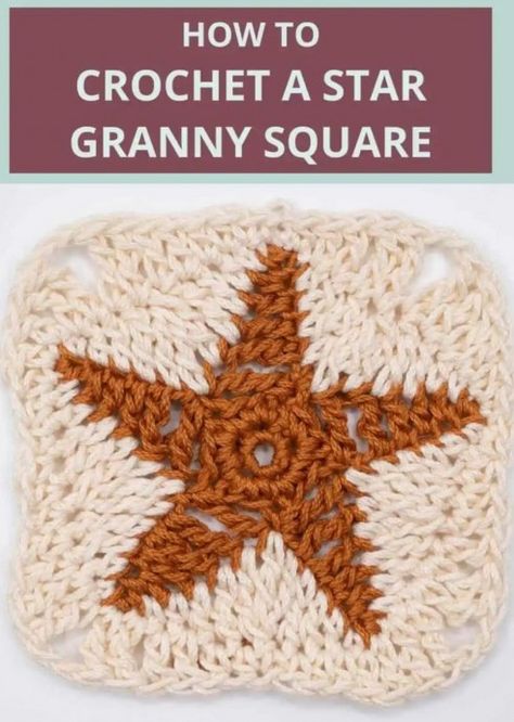 Free Star Granny Square Pattern, Crochet Star Granny Square Free Pattern, Granny Square Star Pattern, Granny Star Crochet Pattern, Star Granny Square Crochet Pattern Free, Star Granny Square Pattern, Star Granny Square Crochet, Crochet Star Granny Square, Star Granny Square